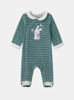 Sergent Major Pyjama & Grenouillère-Dors-bien en velours lapin