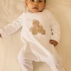 Sergent Major Pyjama & Grenouillère-Dors-bien en velours uni et d&eacute;vor&eacute;