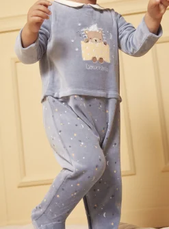 Sergent Major Pyjama & Grenouillère-Dors-bien en velours uni et imprimé