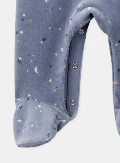 Sergent Major Pyjama & Grenouillère-Dors-bien en velours uni et imprim&eacute;