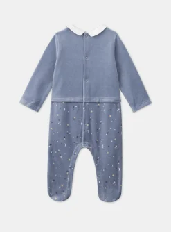 Sergent Major Pyjama & Grenouillère-Dors-bien en velours uni et imprim&eacute;