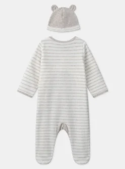Sergent Major Pyjama & Grenouillère-Dors-bien ours avec bonnet