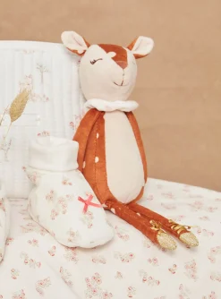 Sergent Major Jouets & Doudous-Doudou de naissance Biche gr&egrave;ge et roux