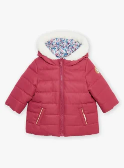 Sergent Major Manteau, Parka & Veste-Doudoune &agrave; capuche rose r&eacute;versible
