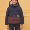 Sergent Major Manteau, Parka & Veste-Doudoune Bicolore R&eacute;fl&eacute;chissante