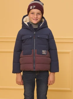 Sergent Major Manteau, Parka & Veste-Doudoune Bicolore R&eacute;fl&eacute;chissante