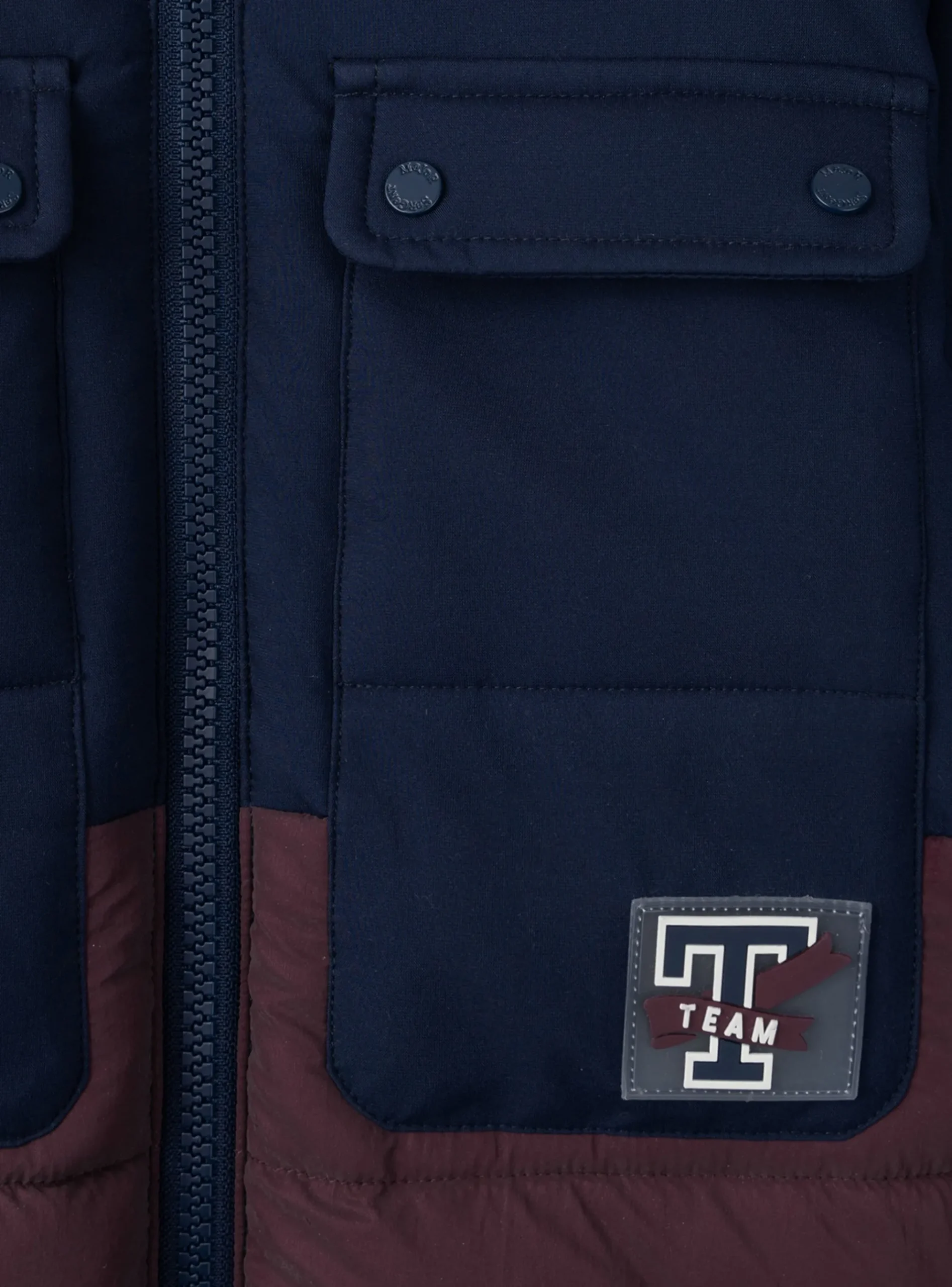 Sergent Major Manteau, Parka & Veste-Doudoune Bicolore Réfléchissante