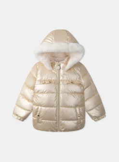 Sergent Major Manteau, Parka & Veste-Doudoune cir&eacute;e dor&eacute; &agrave; capuche