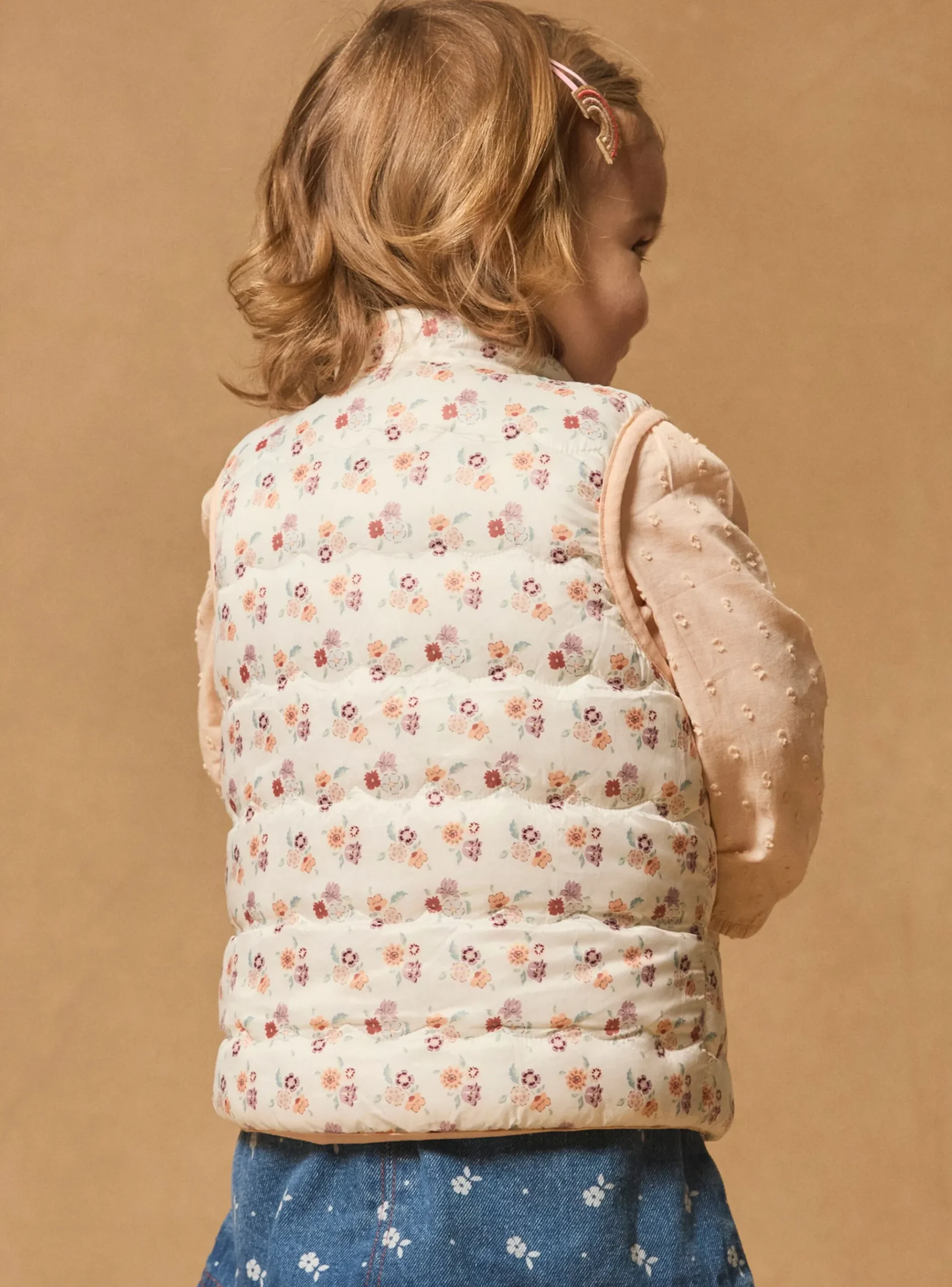 Sergent Major Manteau, Parka & Veste-Doudoune fleuri sans manches réversible