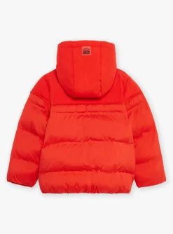 Sergent Major Manteau, Parka & Veste-Doudoune rouge &agrave; capuche