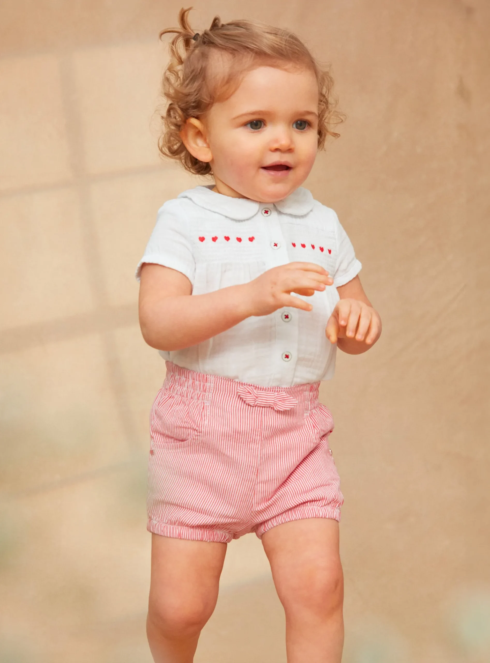 Sergent Major Ensemble, Combinaison & Salopette-Ensemble blouse et short rayé