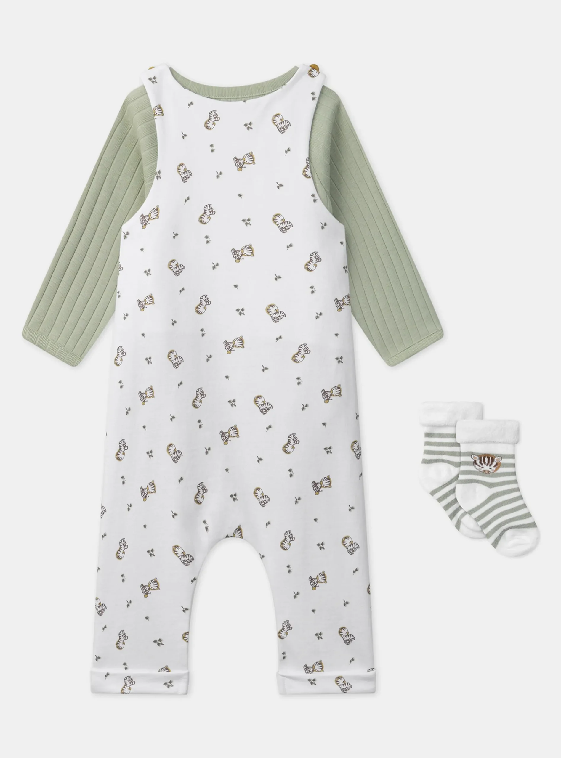 Sergent Major Tenues & Ensembles-Ensemble de jour body + Salopette + Chaussettes