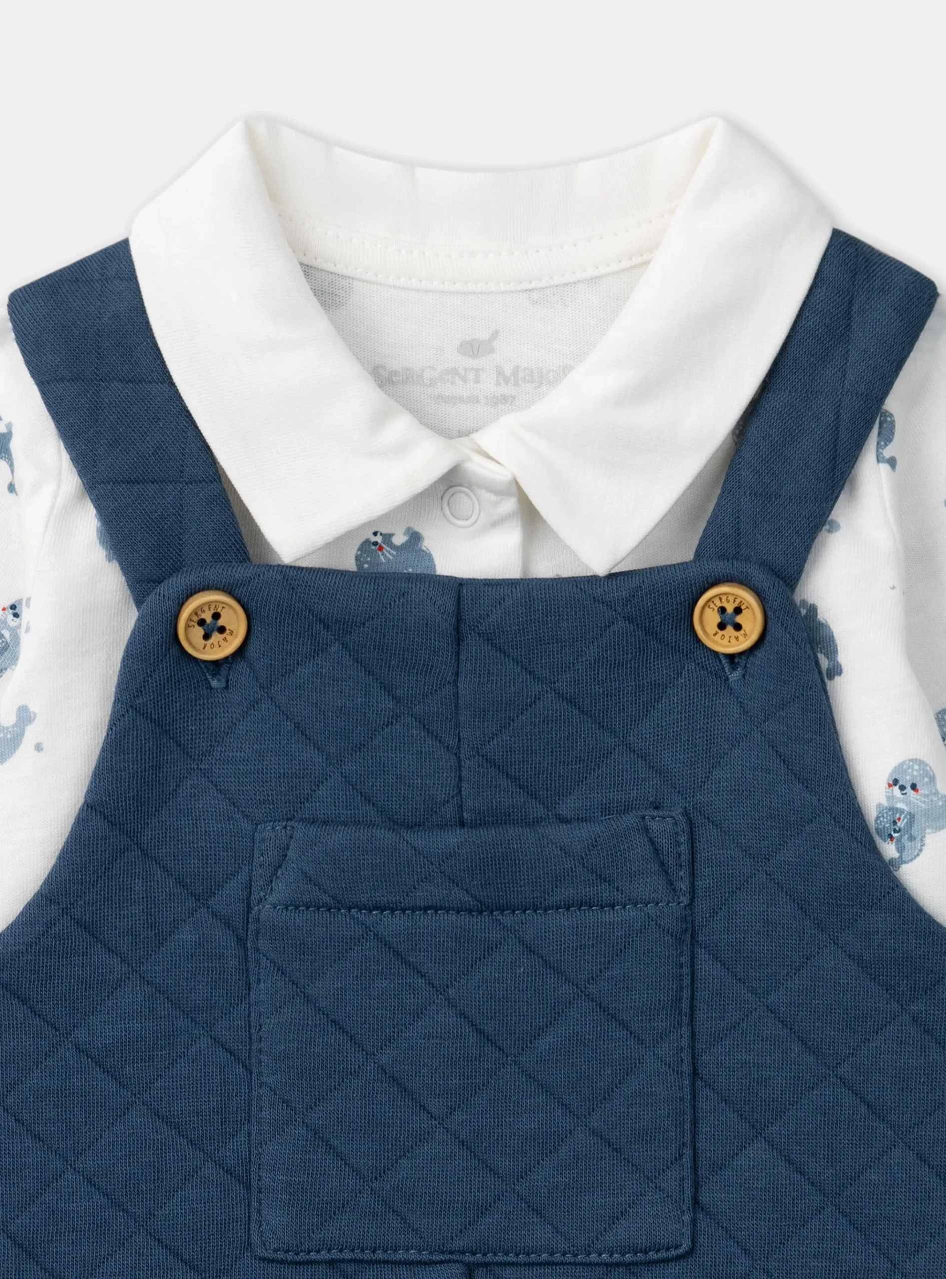 Sergent Major Tenues & Ensembles-Ensemble de jour body + Salopette + gilet
