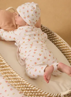 Sergent Major Tenues & Ensembles-Ensemble de naissance en maille ajour&eacute;e haut + pantalon + bonnet