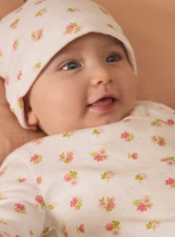 Sergent Major Tenues & Ensembles-Ensemble de naissance en maille ajourée haut + pantalon + bonnet