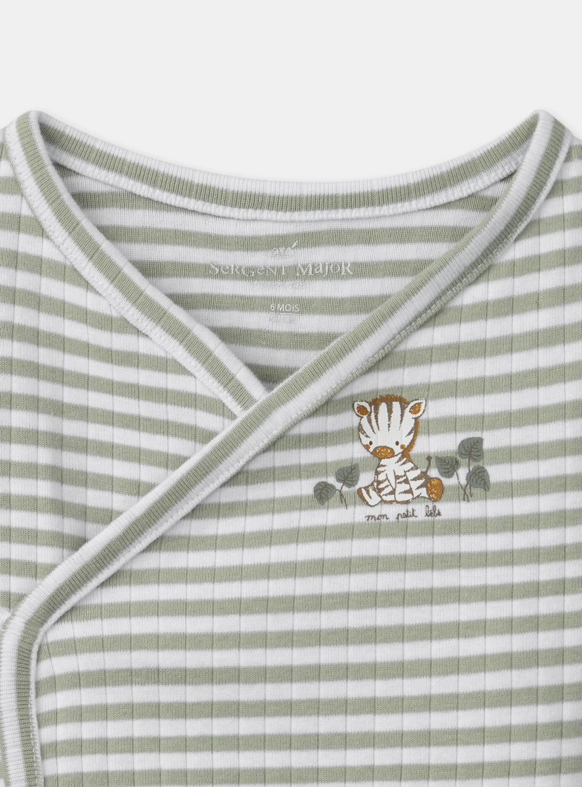 Sergent Major Tenues & Ensembles-Ensemble de naissance en côtes plates haut + pantalon + bonnet