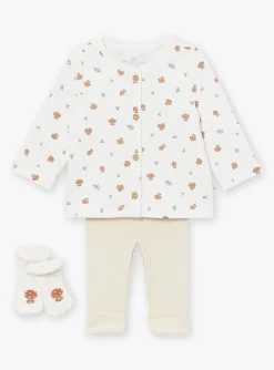 Sergent Major Tenues & Ensembles-Ensemble gilet, pantalon et chaussettes &eacute;cru et gr&egrave;ge