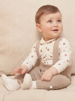 Sergent Major Tenues & Ensembles-Ensemble pantalon, body et chaussettes beige et blanc