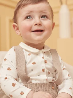Sergent Major Tenues & Ensembles-Ensemble pantalon, body et chaussettes beige et blanc