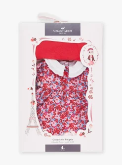 Sergent Major Jouets & Peluches-Ensemble pour poup&eacute;e "Mon Adorable Poup&eacute;e" robe, collant et b&eacute;ret