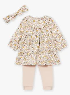 Sergent Major Tenues & Ensembles-Ensemble robe, pantalon et bandeau &eacute;cru