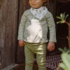 Sergent Major Ensemble, Combinaison & Salopette-Ensemble t-shirt, legging et bandana &eacute;cru et vert argile