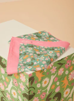 Sergent Major Chapeau & Foulard | Bonnet, Echarpe & Gants-Foulard imprimé chats et fleurs