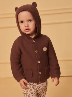 Sergent Major Pull, Gilet & Cardigan-Gilet &agrave; capuche avec oreilles ourson