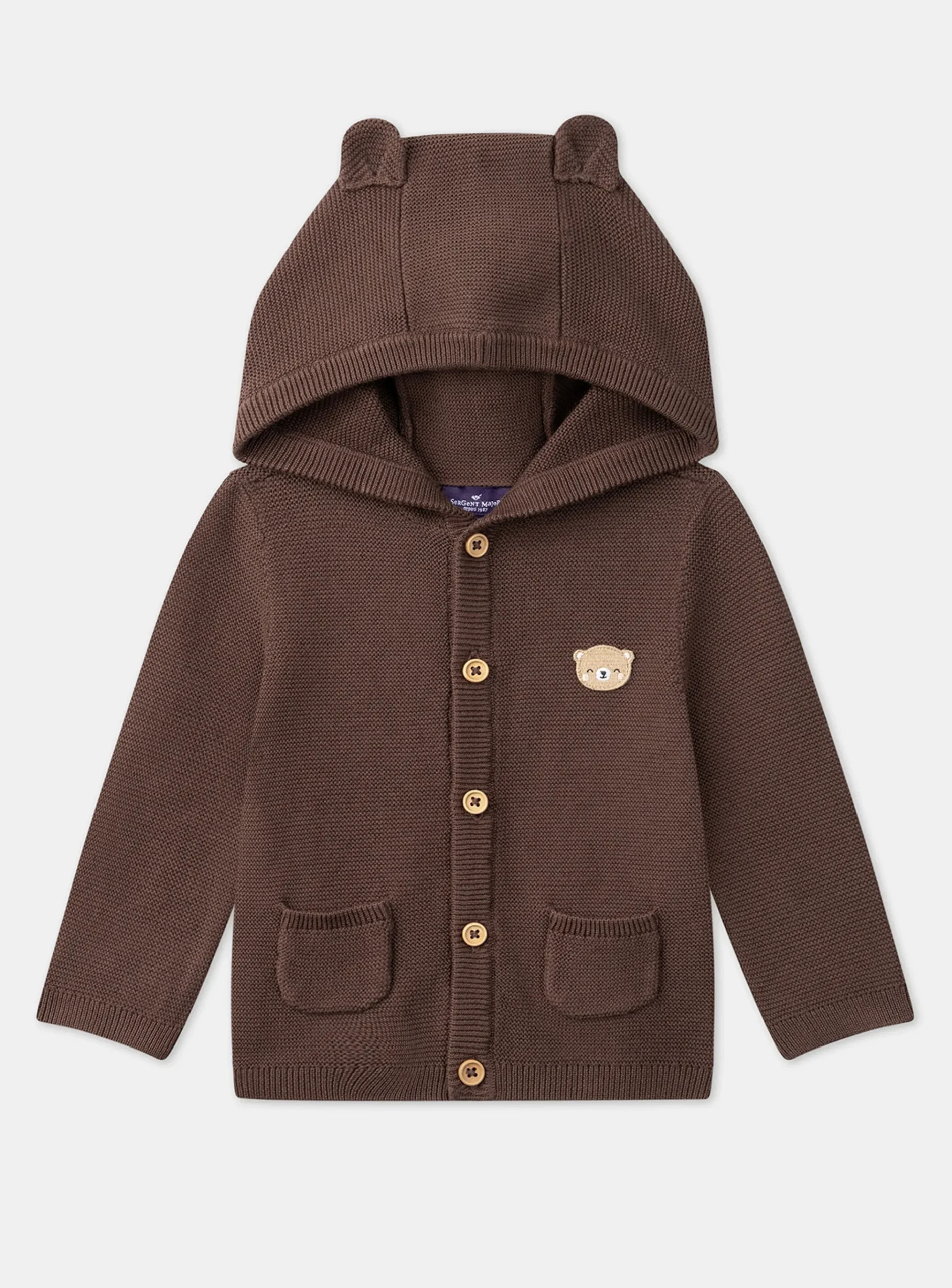 Sergent Major Pull, Gilet & Cardigan-Gilet à capuche avec oreilles ourson