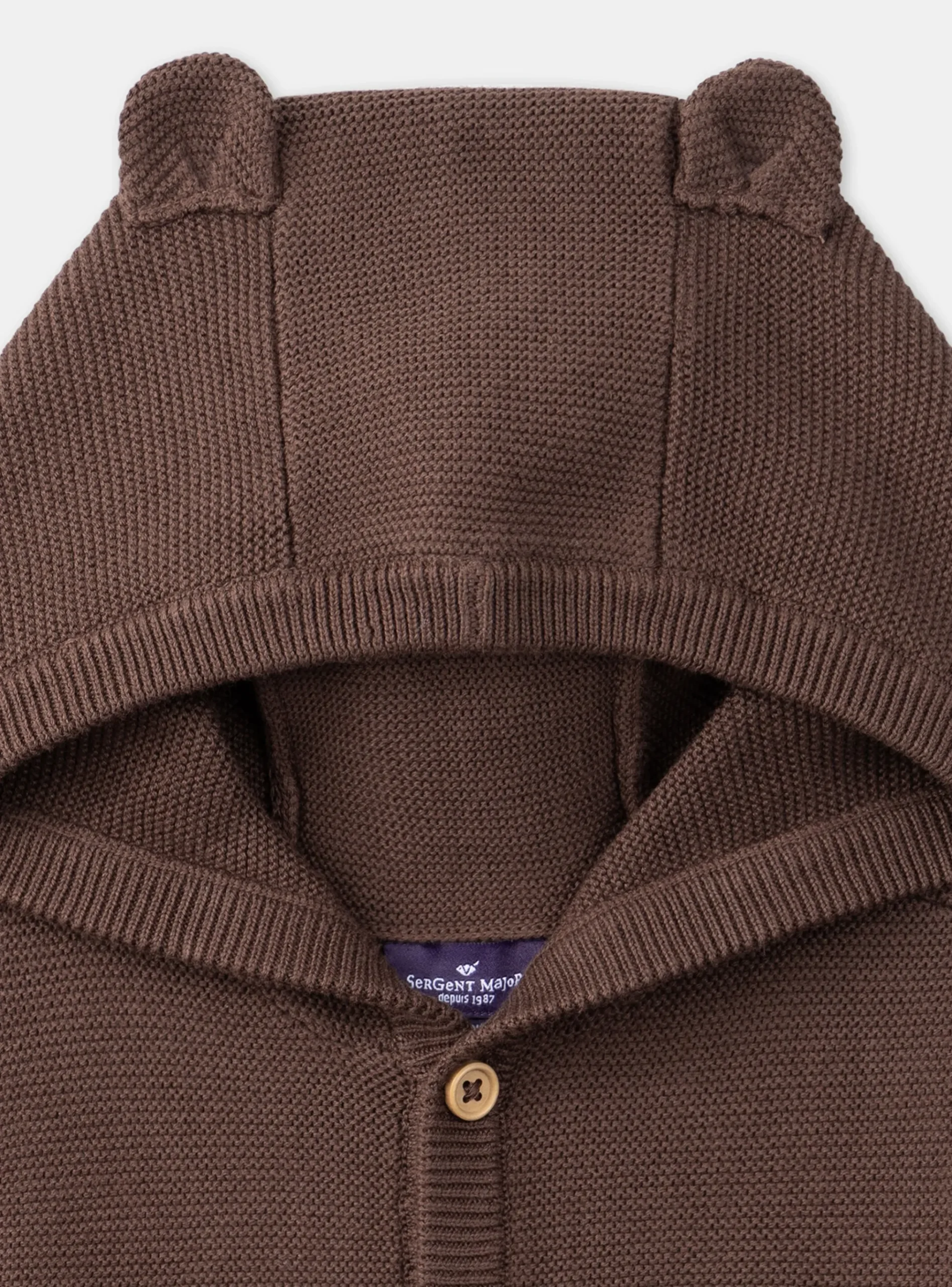 Sergent Major Pull, Gilet & Cardigan-Gilet à capuche avec oreilles ourson
