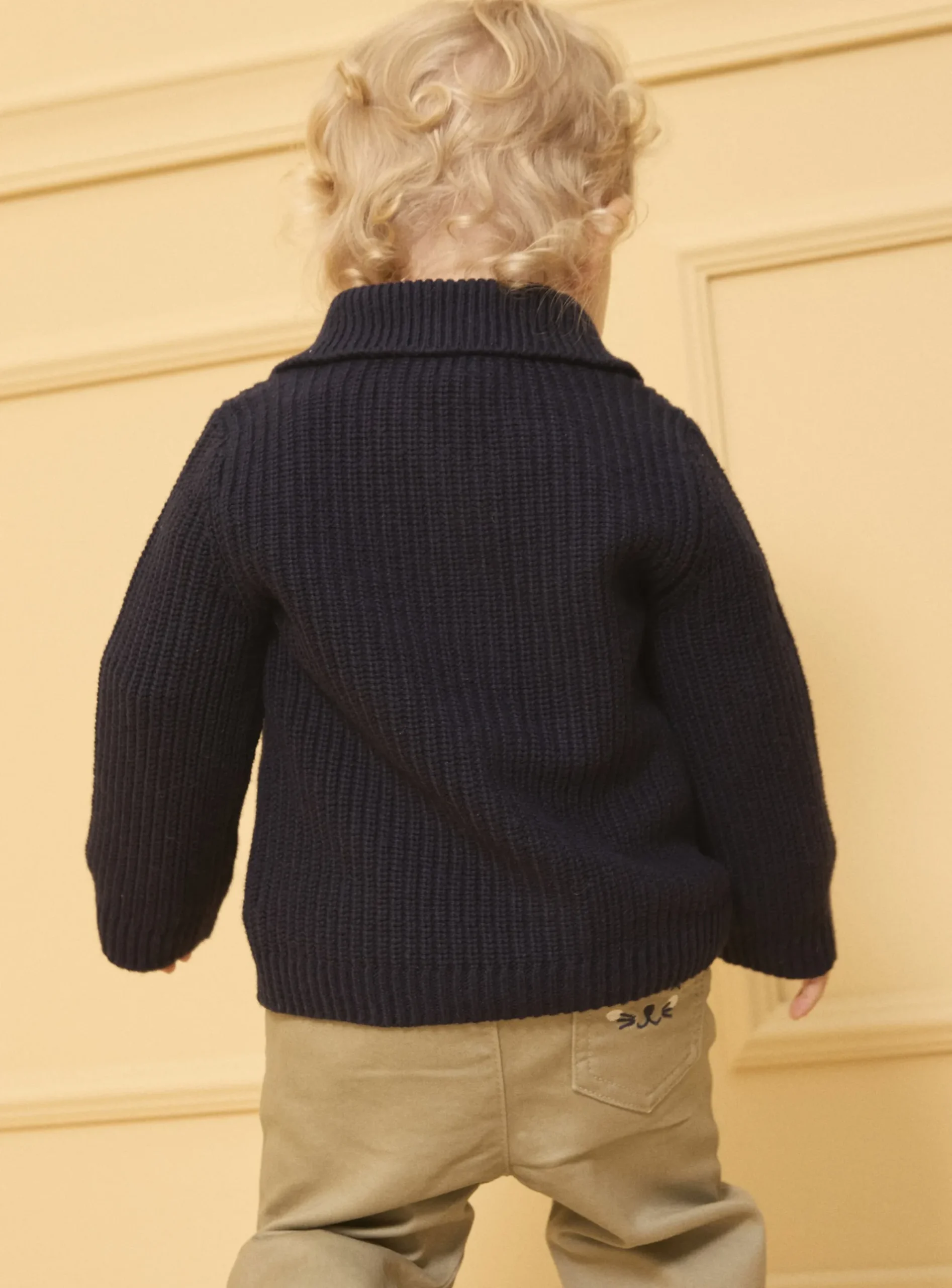 Sergent Major Pull, Gilet & Cardigan-Gilet à col