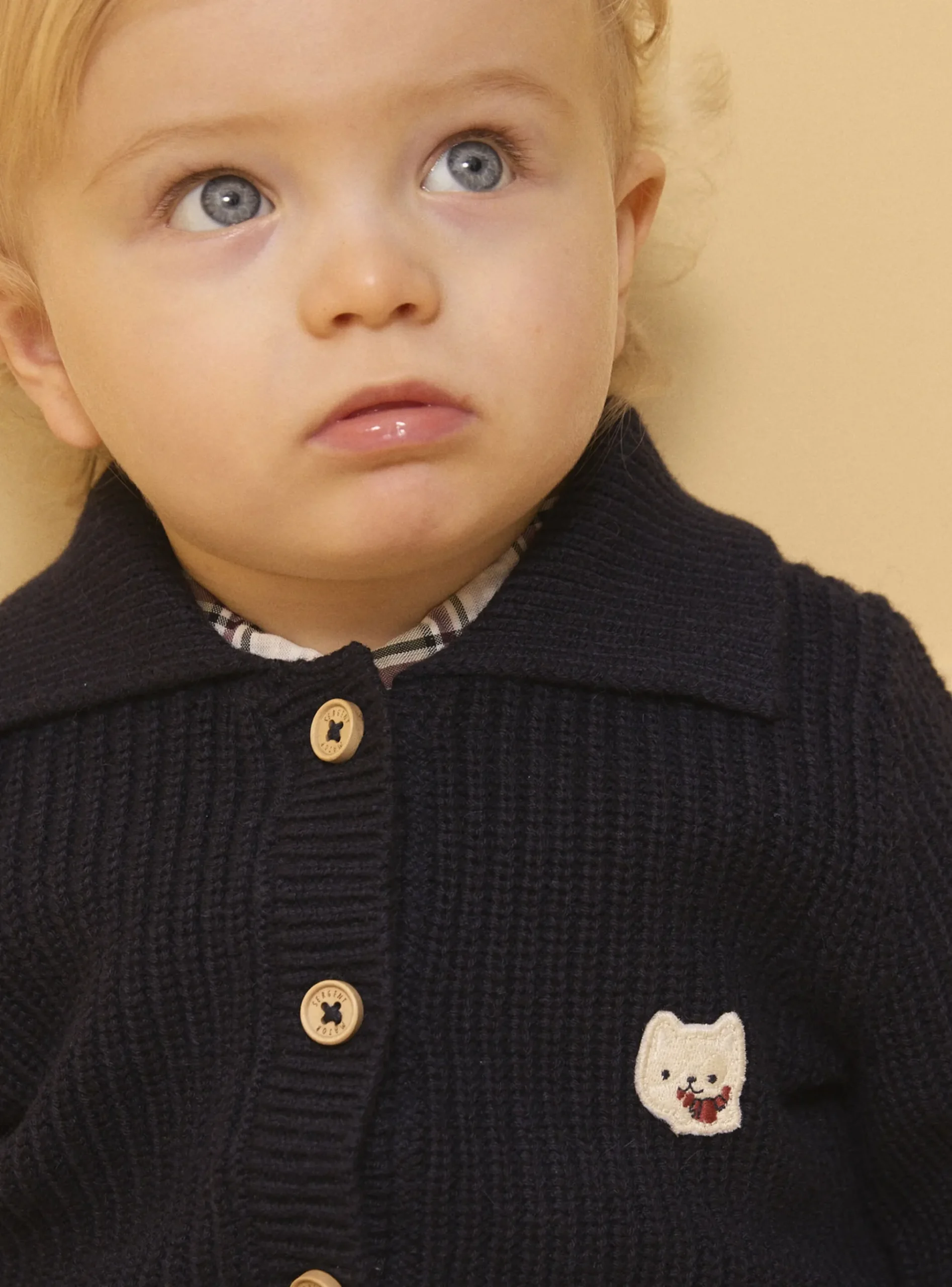 Sergent Major Pull, Gilet & Cardigan-Gilet à col