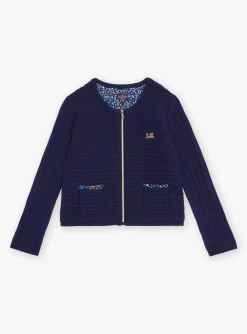 Sergent Major Pull, Gilet & Cardigan-Gilet &agrave; manches longues bleu marine