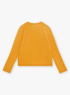 Sergent Major Pull, Gilet & Cardigan-Gilet &agrave; manches longues jaune
