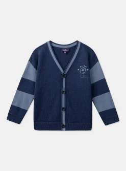 Sergent Major Pull, Gilet & Sweat-Gilet bleu &agrave; manches longues contenant du cachemire