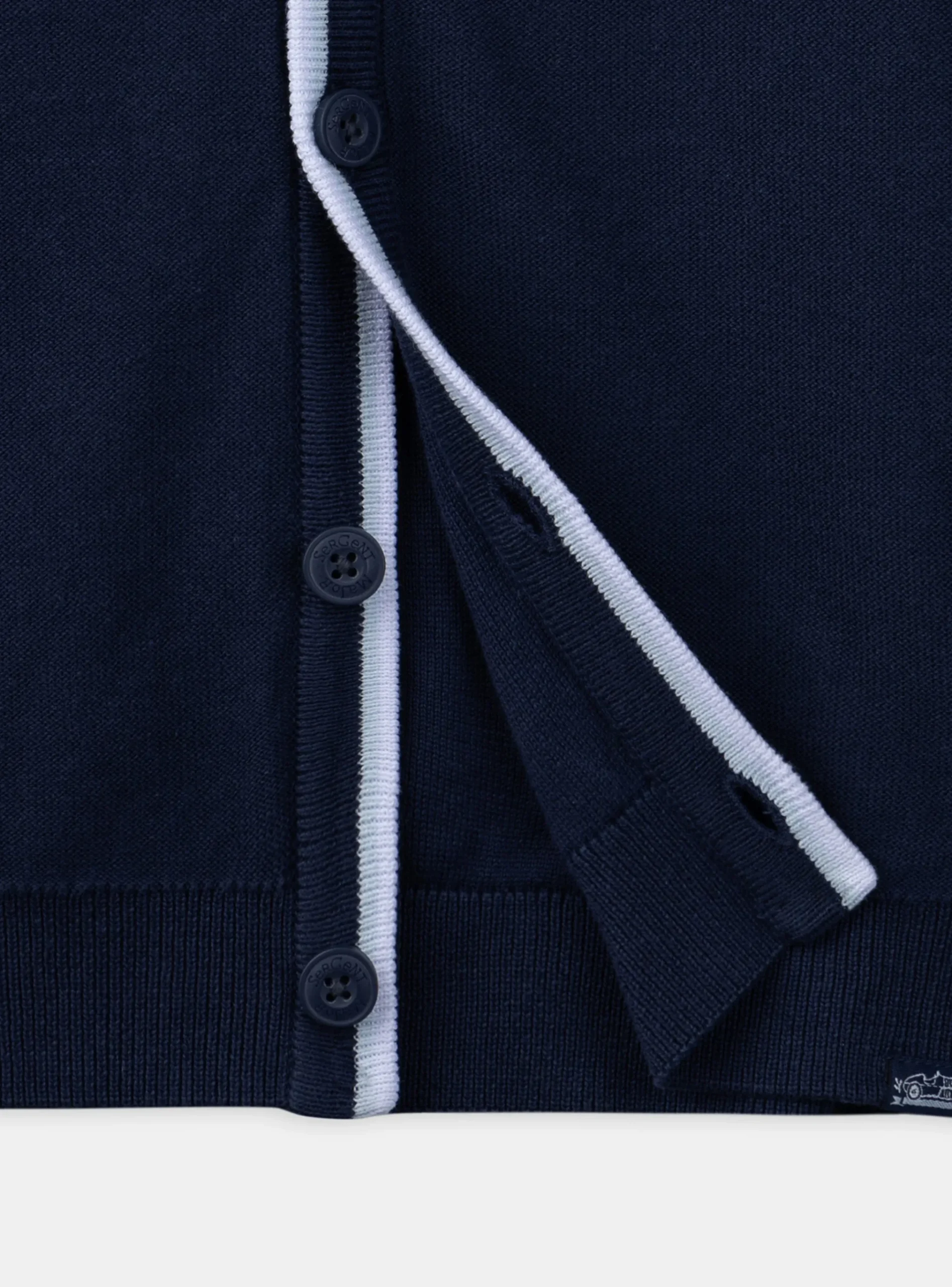 Sergent Major Pull, Gilet & Sweat-Gilet bleu col V