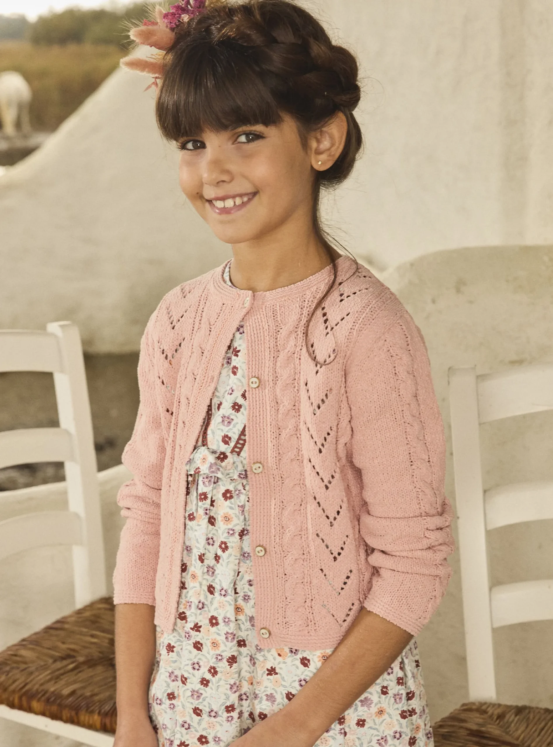 Sergent Major Pull, Gilet & Cardigan-Gilet chenille