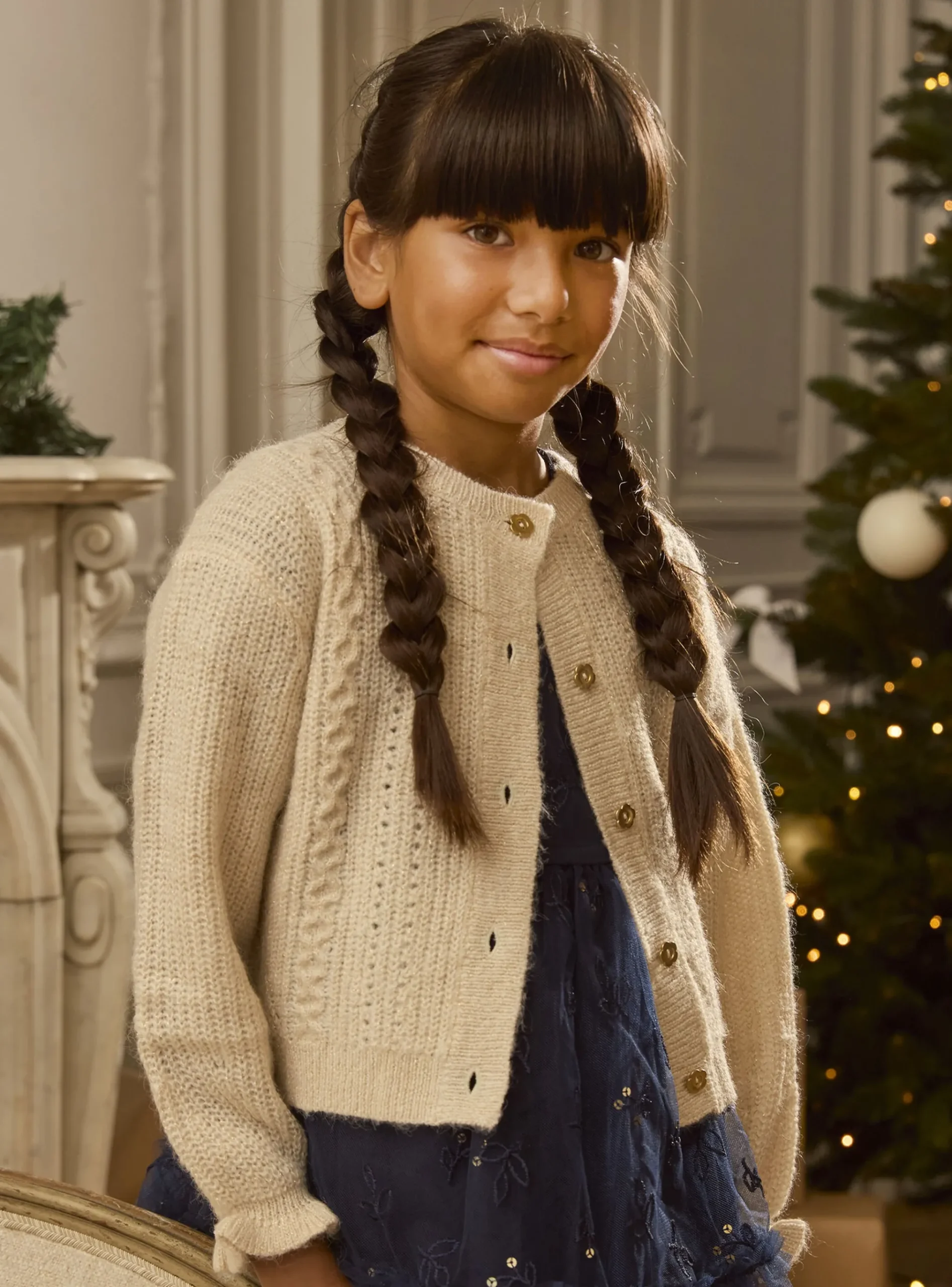 Sergent Major Pull, Gilet & Cardigan-Gilet doré