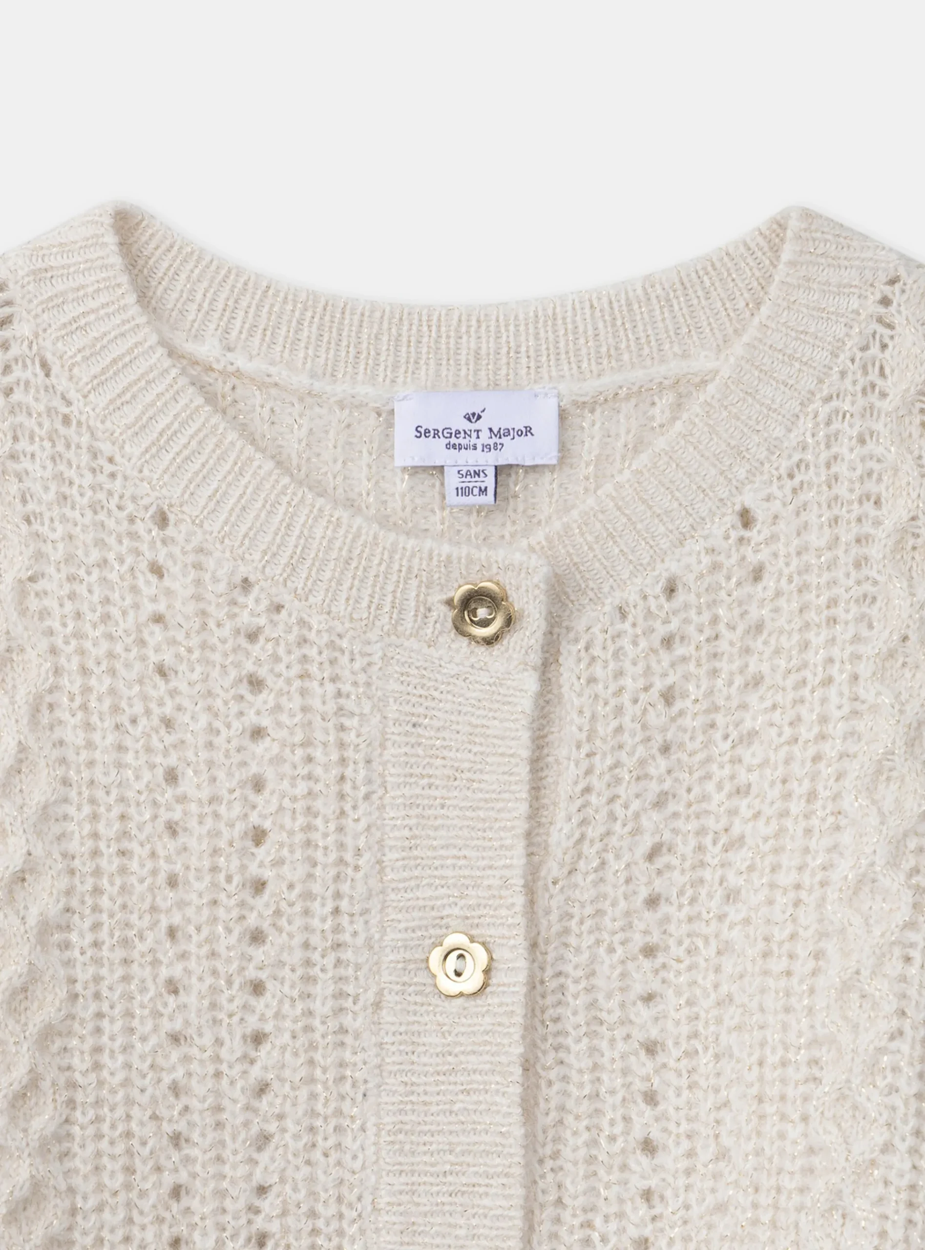 Sergent Major Pull, Gilet & Cardigan-Gilet doré