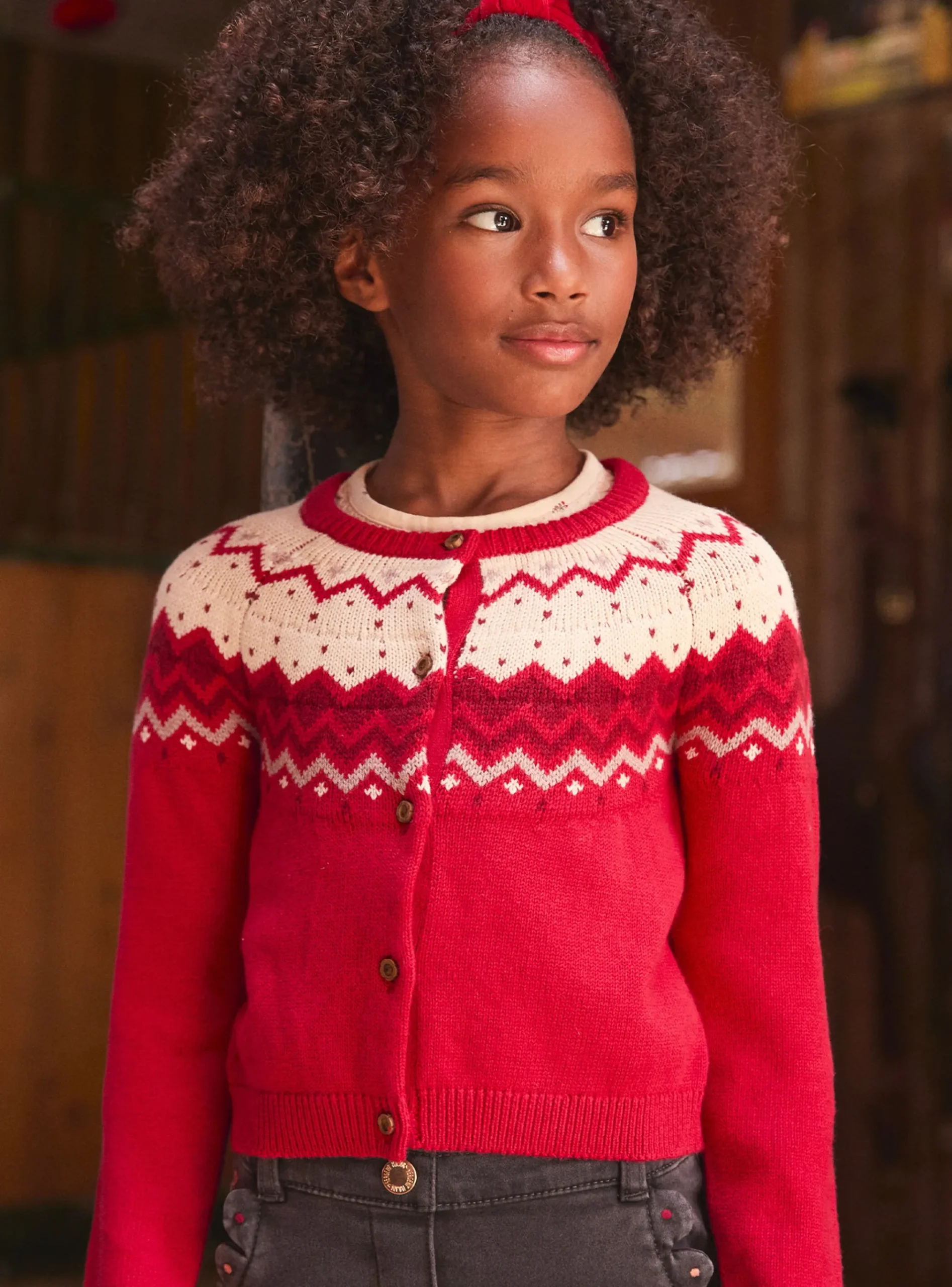 Sergent Major Pull, Gilet & Cardigan-Gilet en jacquard