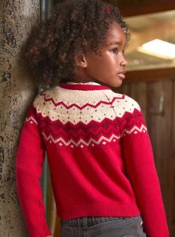 Sergent Major Pull, Gilet & Cardigan-Gilet en jacquard