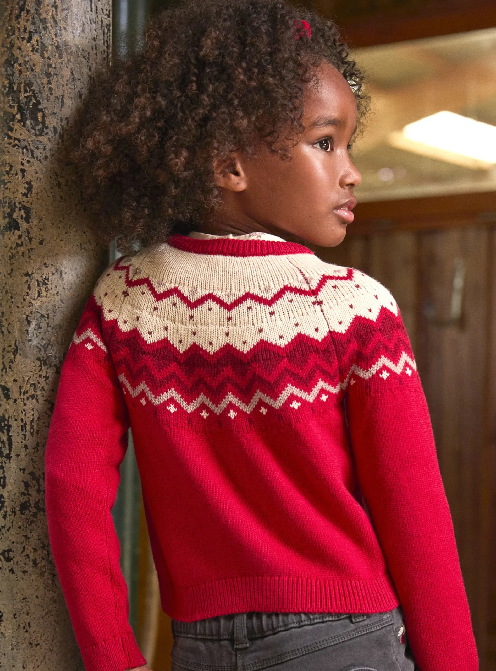 Sergent Major Pull, Gilet & Cardigan-Gilet en jacquard