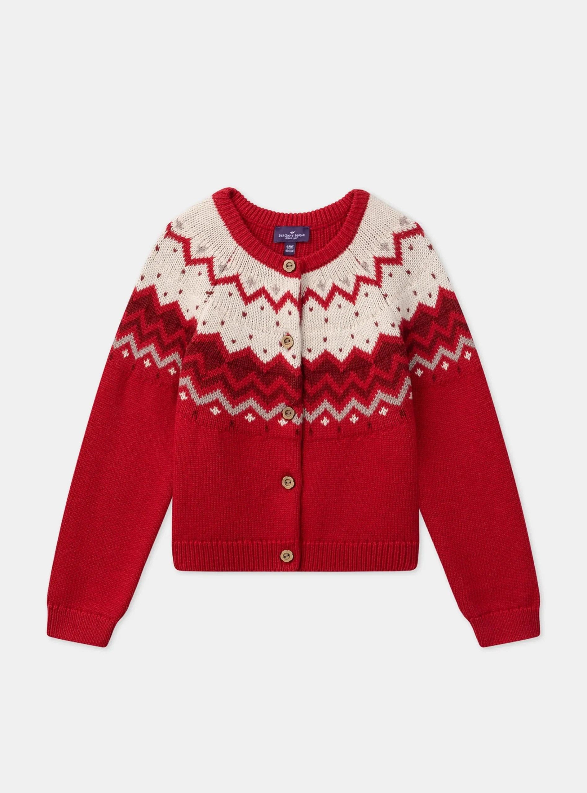 Sergent Major Pull, Gilet & Cardigan-Gilet en jacquard