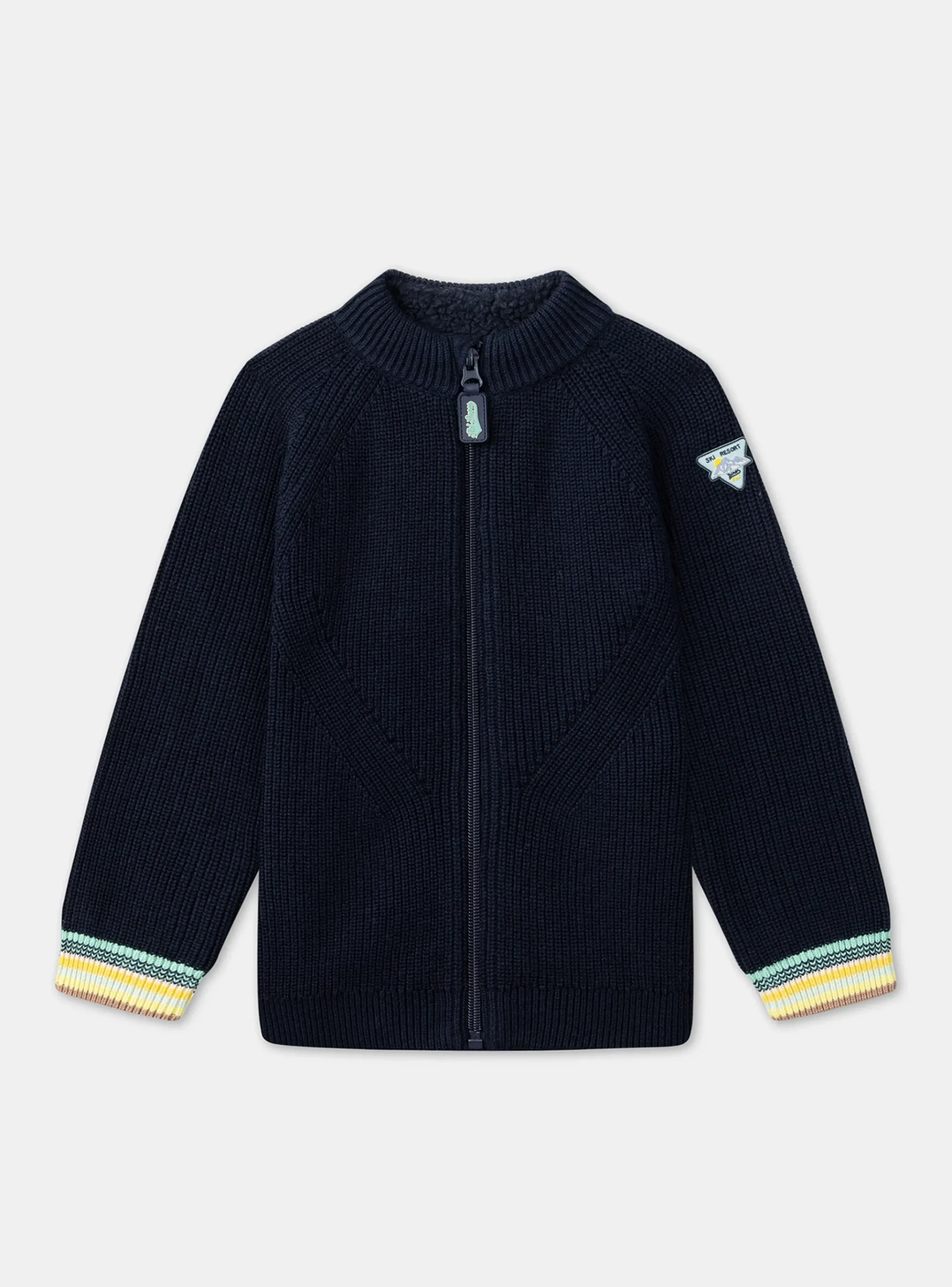 Sergent Major Pull, Gilet & Sweat-Gilet en maille bleu marine