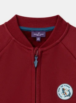 Sergent Major Pull, Gilet & Sweat-Gilet en maille piquée rouge