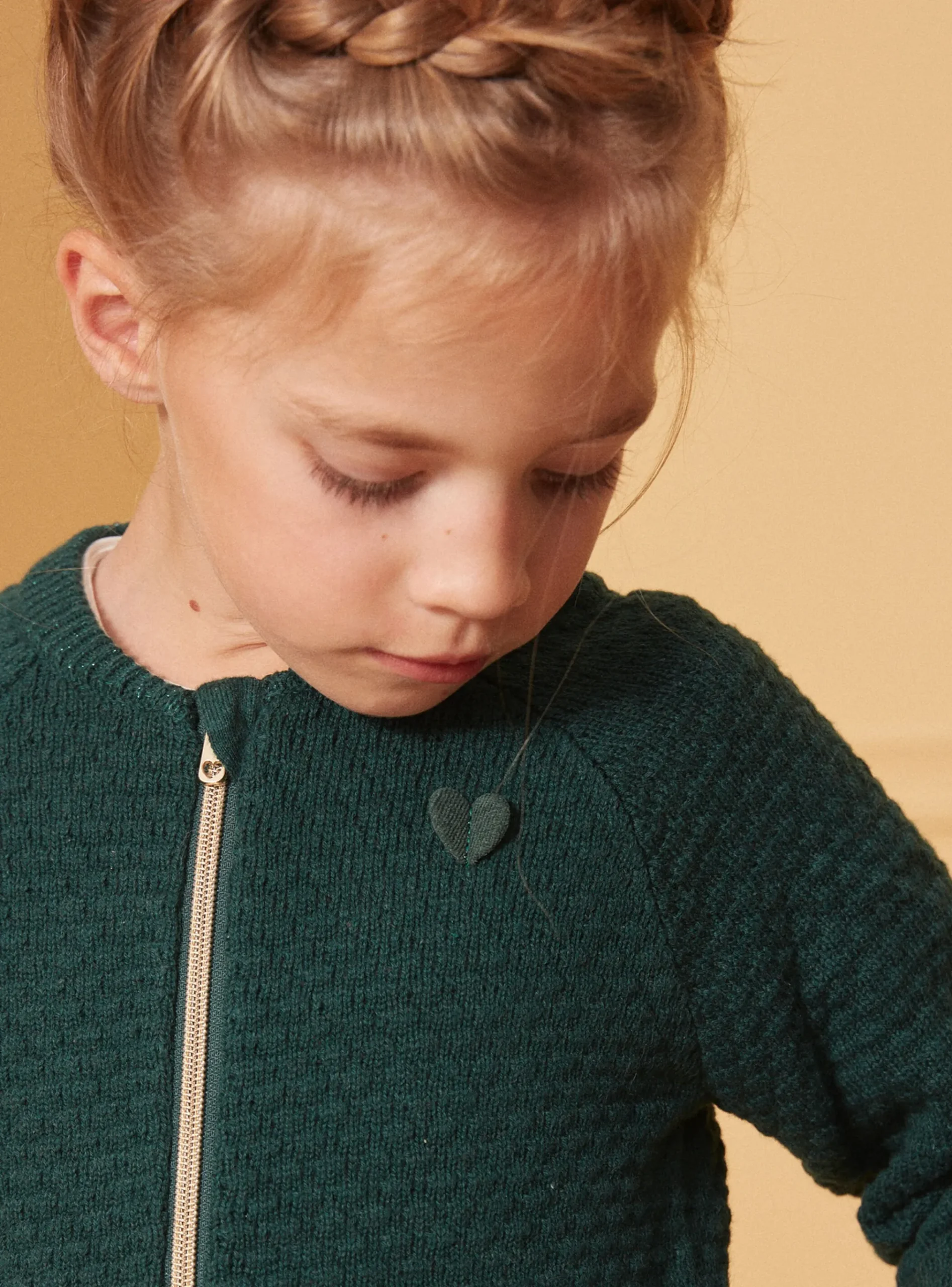 Sergent Major Pull, Gilet & Cardigan-Gilet en maille vert