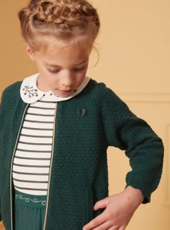 Sergent Major Pull, Gilet & Cardigan-Gilet en maille vert
