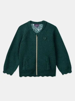 Sergent Major Pull, Gilet & Cardigan-Gilet en maille vert