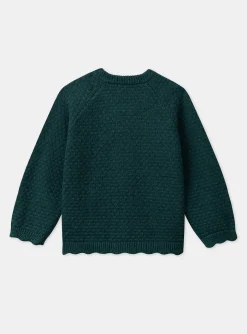 Sergent Major Pull, Gilet & Cardigan-Gilet en maille vert