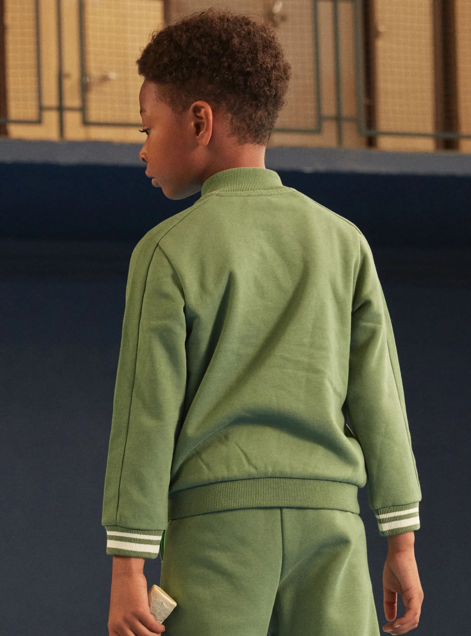 Sergent Major Tenues De Sport-Gilet en molleton gratté vert